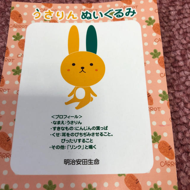 うさりん　ぬいぐるみ エンタメ/ホビーのおもちゃ/ぬいぐるみ(ぬいぐるみ)の商品写真