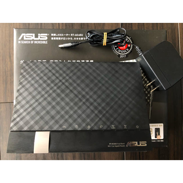 ASUS(エイスース)のASUS 無線LANルーター　RT-AC65U スマホ/家電/カメラのPC/タブレット(PC周辺機器)の商品写真