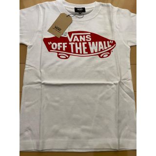 ヴァンズ(VANS)のVANS  バンズ　半袖　Tシャツ　ボードロゴ　ホワイト/レッド　130cm(Tシャツ/カットソー)