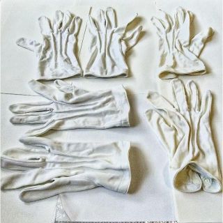 白手袋 ３組セット【使用済み・洗濯済み】(その他)