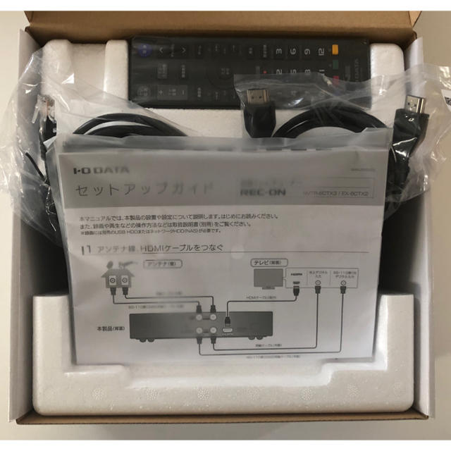 IODATA(アイオーデータ)の新品　EX-BCTX2 地デジ/BS/CS ダブルチューナー レコーダbctx2 スマホ/家電/カメラのテレビ/映像機器(その他)の商品写真