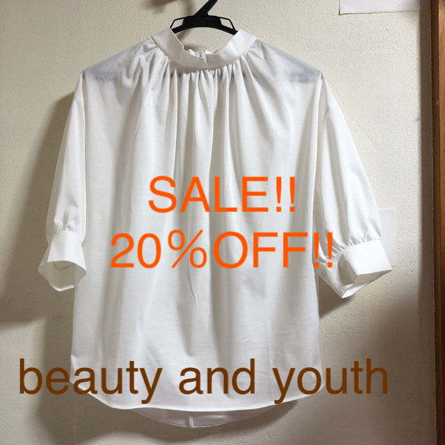 BEAUTY&YOUTH UNITED ARROWS(ビューティアンドユースユナイテッドアローズ)のbeauty and youth コットンブラウス レディースのトップス(シャツ/ブラウス(半袖/袖なし))の商品写真