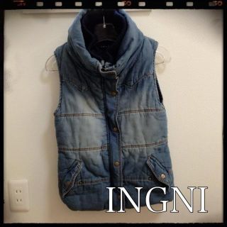 イング(INGNI)のINGNI♡中綿デニムベスト(ダウンベスト)