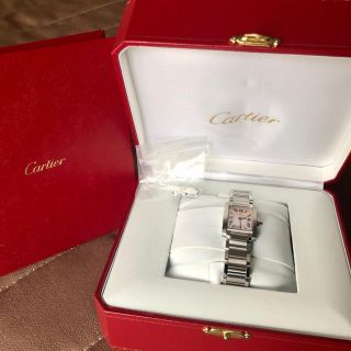 カルティエ(Cartier)のrose様カルティエ タンクフランセーズ 腕時計 ピンクシェル スティール(腕時計)