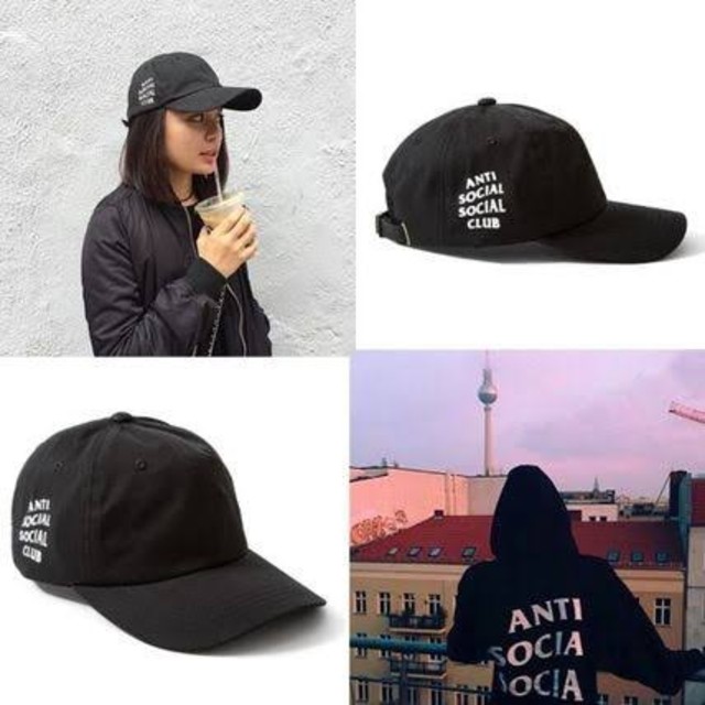 ANTI(アンチ)のWEIRD CAP Black　anti social social club メンズの帽子(キャップ)の商品写真