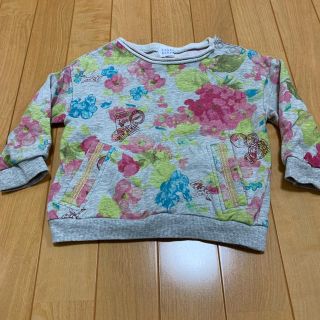 ハッカベビー(hakka baby)のハッカベビー　花柄トレーナー(Tシャツ/カットソー)