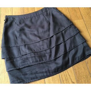 プロポーションボディドレッシング(PROPORTION BODY DRESSING)の(美品)プロポーション フリルスカート(ひざ丈スカート)