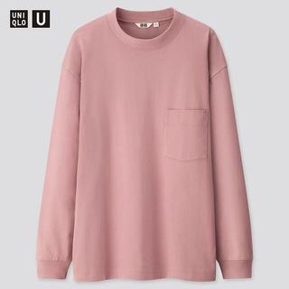 ユニクロ(UNIQLO)の新品★ユニクロU　クルーネックT　パープル　長袖(Tシャツ/カットソー(七分/長袖))