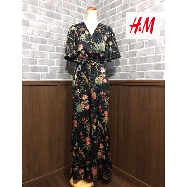 H&M(エイチアンドエム)のH＆M 新品タグ付き 和柄 オールインワン レディースのパンツ(オールインワン)の商品写真