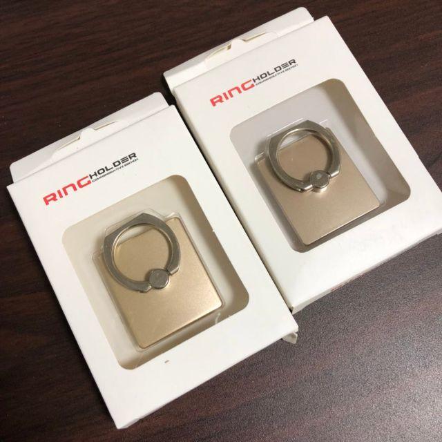 スマホ用リング2枚セット スマホ/家電/カメラのスマホアクセサリー(ストラップ/イヤホンジャック)の商品写真