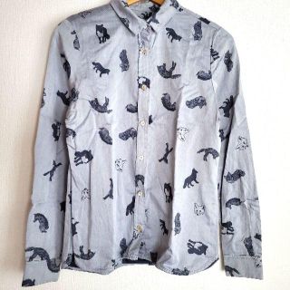 メゾンキツネ(MAISON KITSUNE')のMAISON KITSUNE キツネ柄 シャツ メゾンキツネ(シャツ)