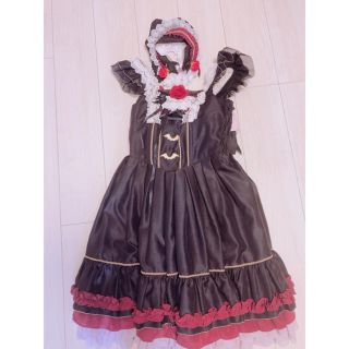 メタモルフォーゼタンドゥフィーユ(metamorphose temps de fille)のメタモルフォーゼ  ヴァンピィ セット　ロリィタ(ひざ丈ワンピース)