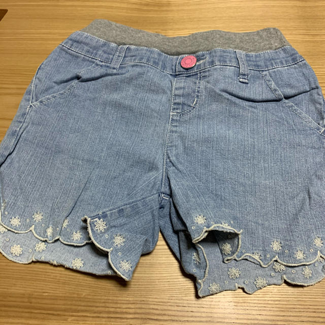 MPS(エムピーエス)の130 MPS デニムショートパンツ キッズ/ベビー/マタニティのキッズ服女の子用(90cm~)(パンツ/スパッツ)の商品写真