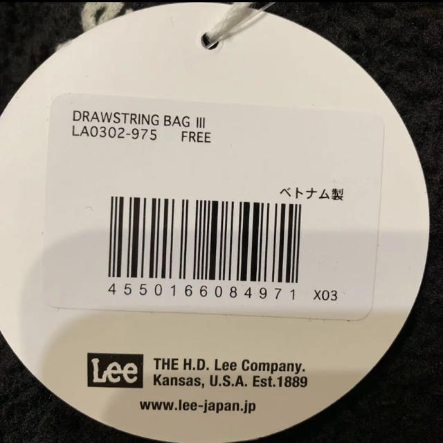 Lee(リー)のLee リー　ボア　巾着　バッグ　ポーチ レディースのファッション小物(ポーチ)の商品写真