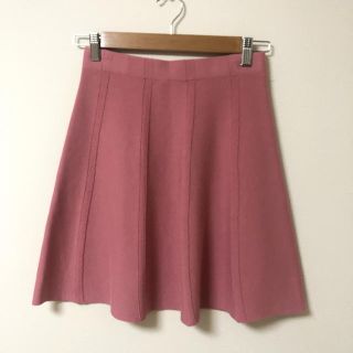 ザラ(ZARA)のZARA ピンクニットスカート(ミニスカート)