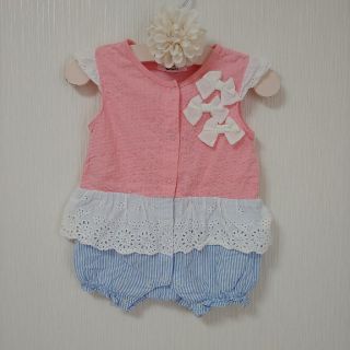 ベベ(BeBe)のebaby  ショートオール  60センチ(ロンパース)