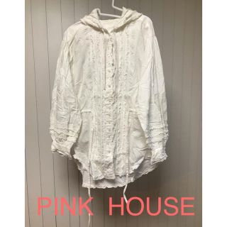 ピンクハウス(PINK HOUSE)のPINK HOUSE  フード付き　コットンブラウス(シャツ/ブラウス(半袖/袖なし))