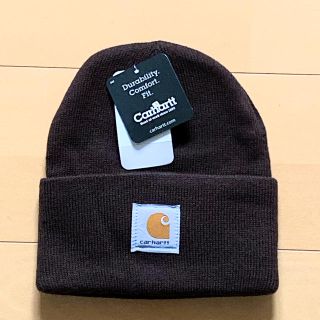 カーハート(carhartt)のカーハートニット帽　茶　carhartt 未使用品　濃茶(ニット帽/ビーニー)