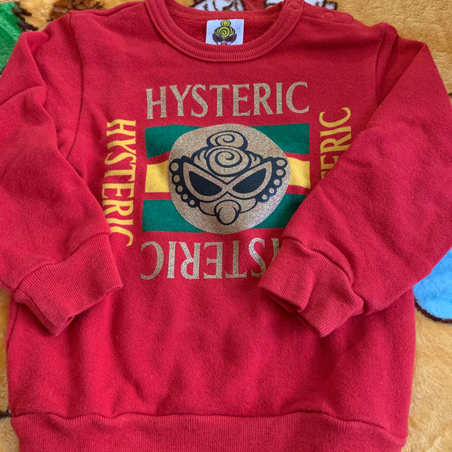 HYSTERIC MINI(ヒステリックミニ)の赤トレーナー❤80サイズ キッズ/ベビー/マタニティのベビー服(~85cm)(トレーナー)の商品写真