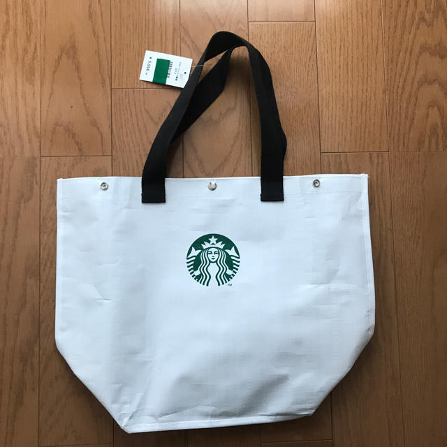 Starbucks Coffee(スターバックスコーヒー)のお値下げ⭐︎スターバックス  トートバッグ　エコバッグ  非売品 レディースのバッグ(エコバッグ)の商品写真