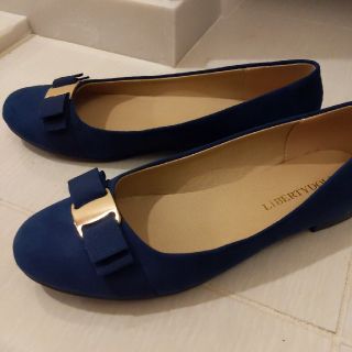 Ferragamo 風 リボンパンプス navy♡(ハイヒール/パンプス)