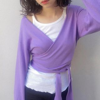 ビューティアンドユースユナイテッドアローズ(BEAUTY&YOUTH UNITED ARROWS)のroku コットンシルクカシミヤカシュクールニット(ニット/セーター)