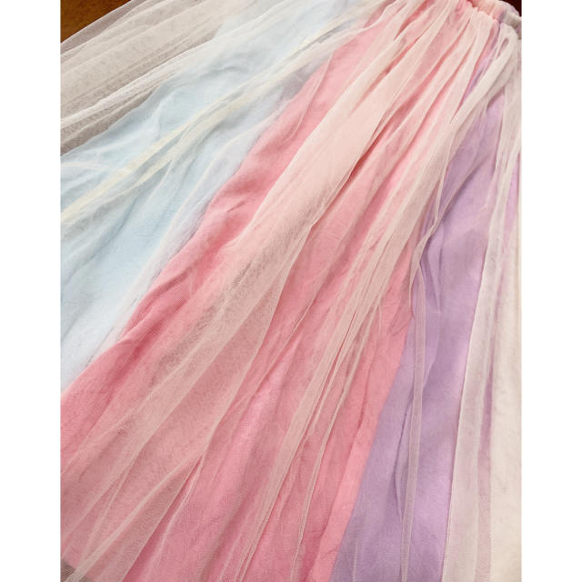 Favorite(フェイバリット)のグラデーション　マキシ　オーロラ　スカート レディースのスカート(ロングスカート)の商品写真