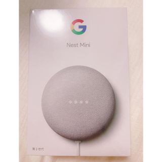 クローム(CHROME)のgoggle nest mini 第二世代　白(スピーカー)