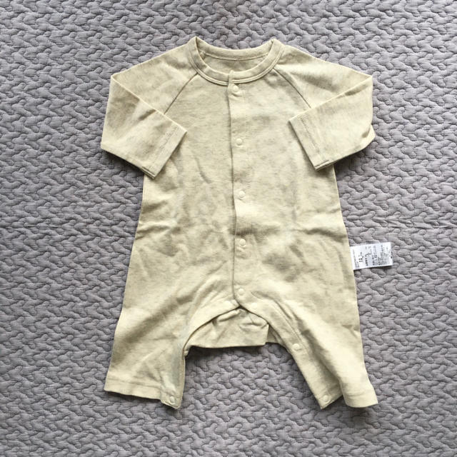 ベルメゾン(ベルメゾン)の未使用カエルロンパース3枚セット キッズ/ベビー/マタニティのベビー服(~85cm)(ロンパース)の商品写真