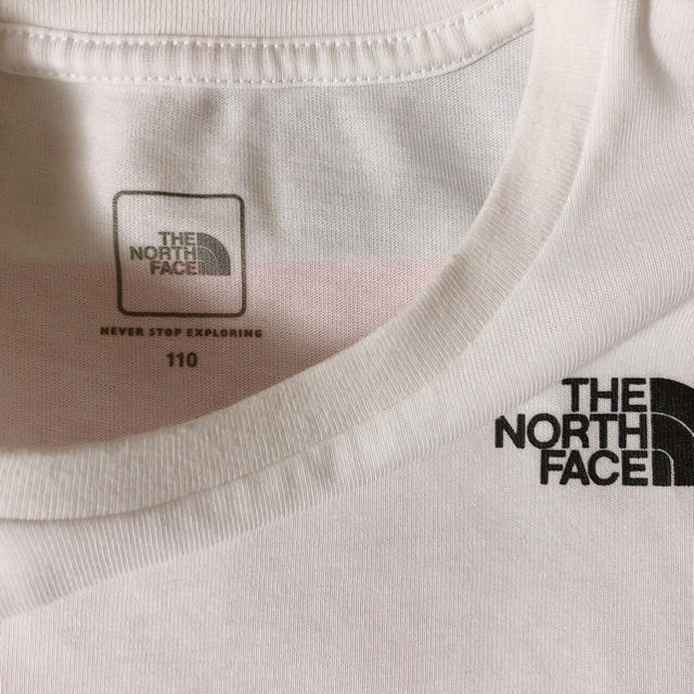 THE NORTH FACE(ザノースフェイス)のノースフェイスキッズ🌈バックロゴTシャツ110㎝ キッズ/ベビー/マタニティのキッズ服男の子用(90cm~)(Tシャツ/カットソー)の商品写真