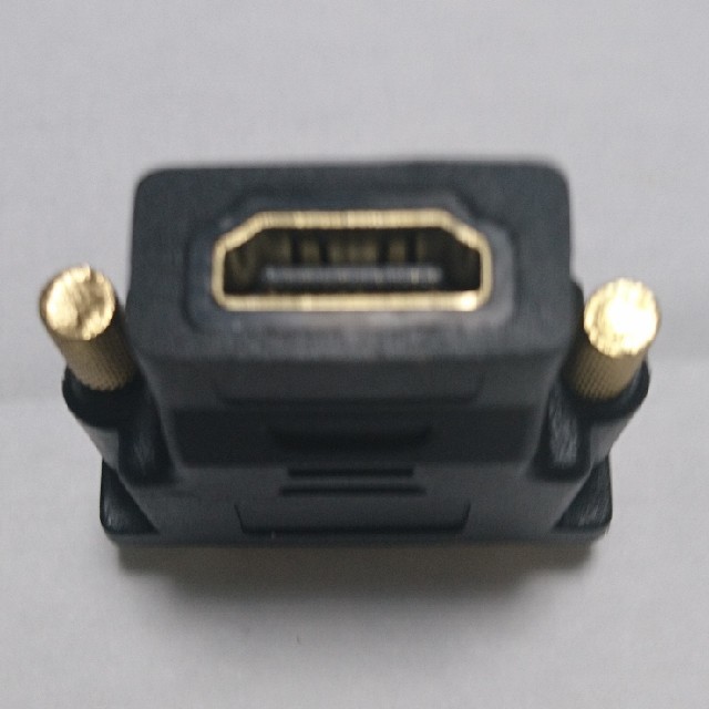 DVI(24+1 オス)-HDMI(メス) 変換 アダプタ 金メッキ スマホ/家電/カメラのPC/タブレット(PC周辺機器)の商品写真