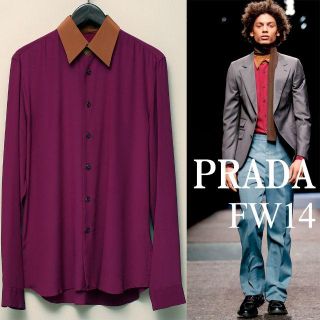 プラダ(PRADA)のPRADA FW2014 シルクシャツ size 39 Look 29(シャツ)