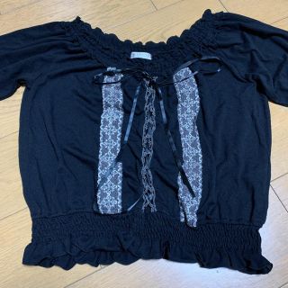 アクシーズファム(axes femme)のフリフリのトップス(カットソー(半袖/袖なし))