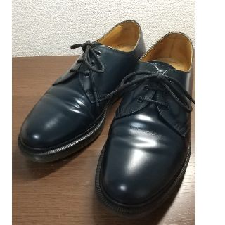 ドクターマーチン(Dr.Martens)の最終 Dr.Martens 3ホール 1461pw UK8 ネイビー(ブーツ)