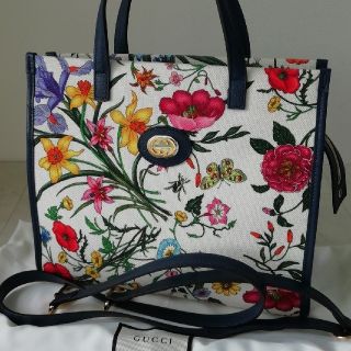 グッチ(Gucci)の【超美品　正規品】グッチ　2wayバッグ　フローラ(ショルダーバッグ)