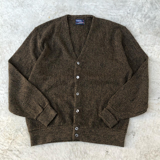 80s Cypress Links acrylic cardigan USA製