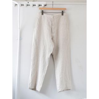 コモリ(COMOLI)の【18ss/希少品】リネンパンツ サイズ 1 ivory アイボリー(スラックス)