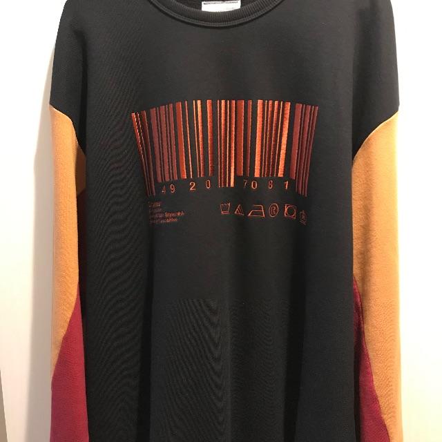 SHAREEF(シャリーフ)の¥18700 SHAREEF BARCODE BIG SWEAT メンズのトップス(スウェット)の商品写真