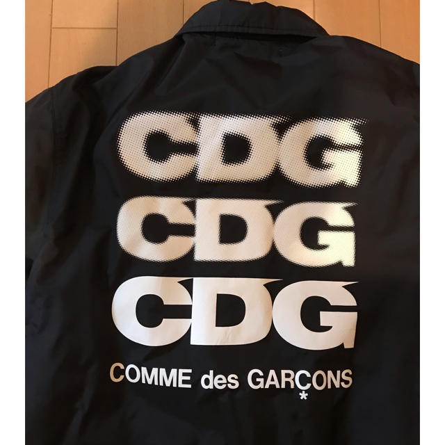 ナイロンジャケットコム デ ギャルソン CDG コーチジャケット　ブラック　S