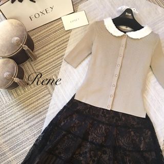 ルネ(René)の極美品♡Rene ルネ 2019年 襟付き カーディガン♡ 春夏♡(カーディガン)