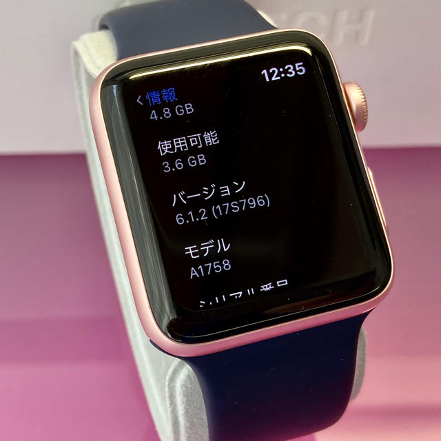 レアカラー ローズゴールド Apple Watch Series 2 42mm オシャレ 51.0