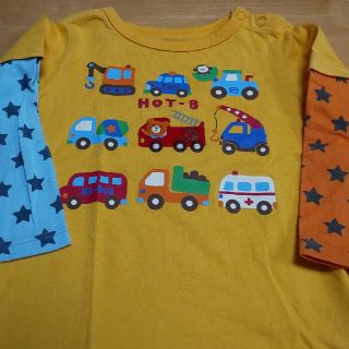 ホットビスケッツ(HOT BISCUITS)のミキハウス ロンT 長袖Tシャツ ホットビスケット 90cm カットソー 車(Tシャツ/カットソー)