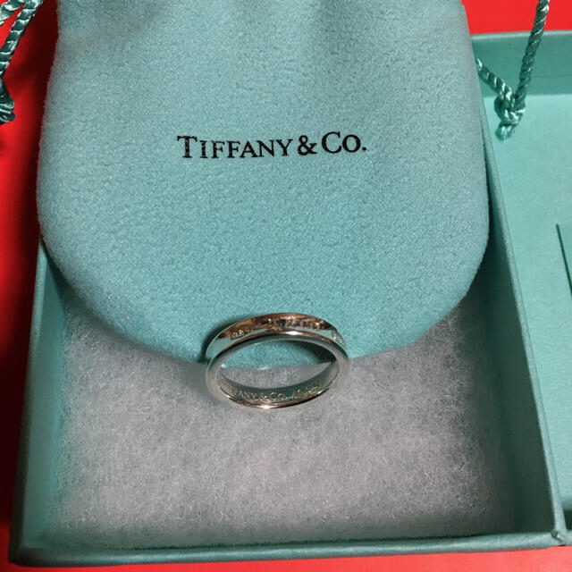 新品 未使用 TIFFANY＆Co. T TWO ナローリング K18 17号