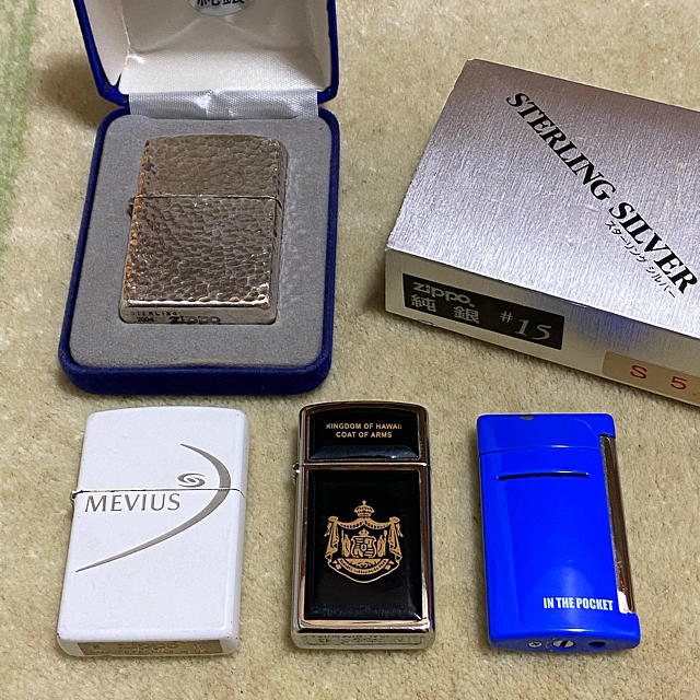 ZIPPO スターリングシルバー ( ZIPPO/DUPONTなど4点SET )