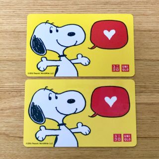 スヌーピー(SNOOPY)のユニクロ　ギフトカード　スヌーピー(その他)