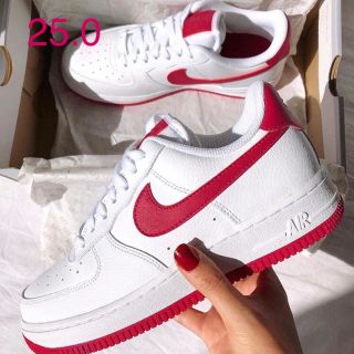 ナイキ(NIKE)の【新品】 25㎝ NIKE AIRFORCE 1 '07 WHITE PINK(スニーカー)