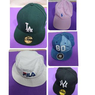 ニューエラー(NEW ERA)の帽子5つセット売り　ニューエラ　フィラ　ポロ他(帽子)