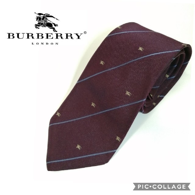 BURBERRY(バーバリー)のバーバリー ネクタイ ロゴストライプ ハイブランド メンズのファッション小物(ネクタイ)の商品写真