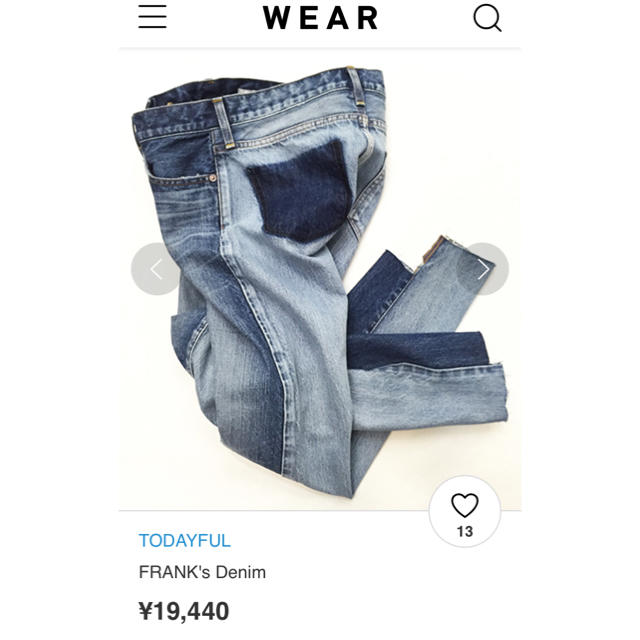 TODAYFUL(トゥデイフル)の3kidsmam様専用♡todayful ♡ FRANK's Denim  レディースのパンツ(デニム/ジーンズ)の商品写真