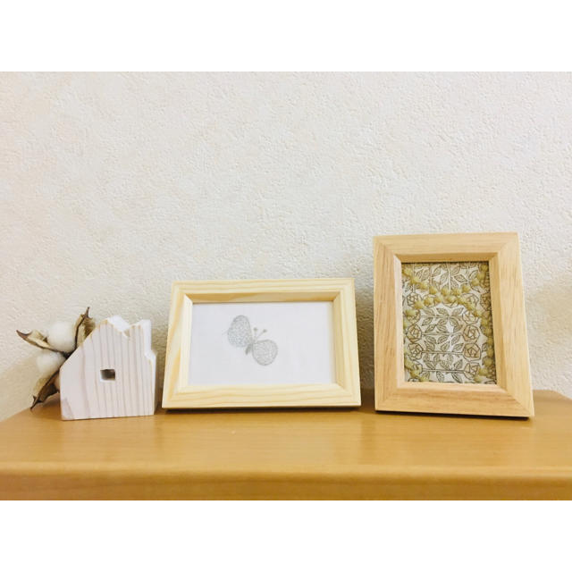 mina perhonen(ミナペルホネン)のミナペルホネン　ファブリックフレーム　2枚セット♡ ハンドメイドのインテリア/家具(インテリア雑貨)の商品写真